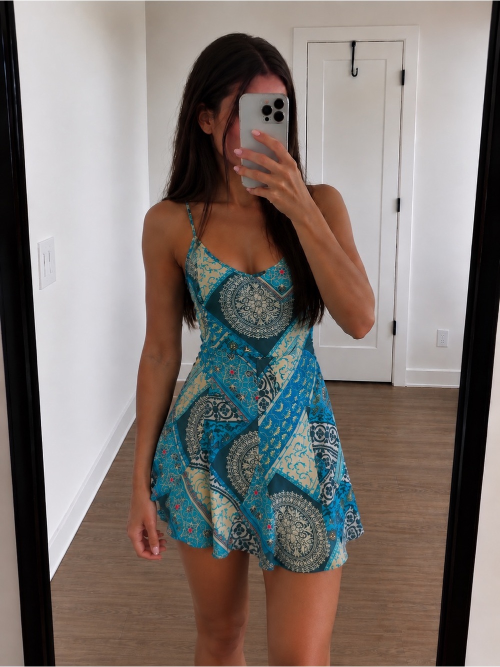 Marciano by Guess Mykonos Silk Flare Dress